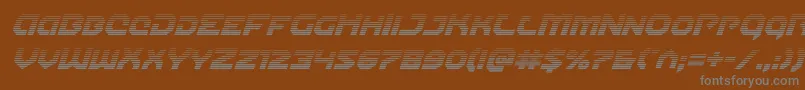 Gunnerstormgradital Font – Gray Fonts on Brown Background