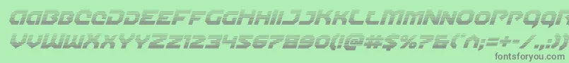 Gunnerstormgradital Font – Gray Fonts on Green Background