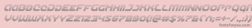 Więcej informacji o czcionce Gunnerstormgradital Czcionka Gunnerstormgradital – szare czcionki na różowym tle
