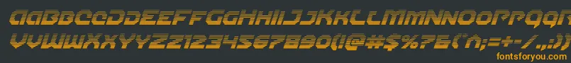 Шрифт Gunnerstormgradital – оранжевые шрифты на чёрном фоне
