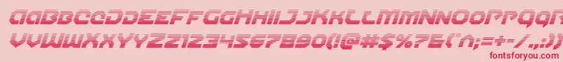 Gunnerstormgradital Font – Red Fonts on Pink Background