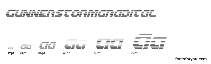 Gunnerstormgradital Font Sizes
