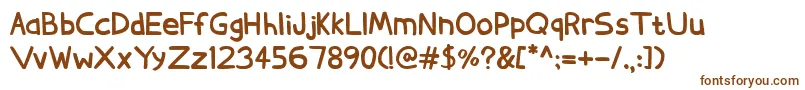 DerNeueSpargel Font – Brown Fonts on White Background
