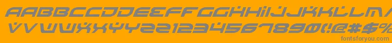BattlefieldItalic Font – Gray Fonts on Orange Background