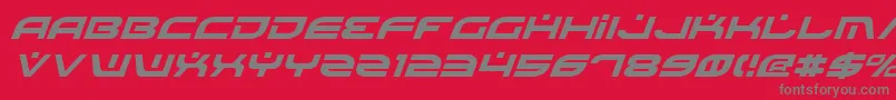 BattlefieldItalic Font – Gray Fonts on Red Background