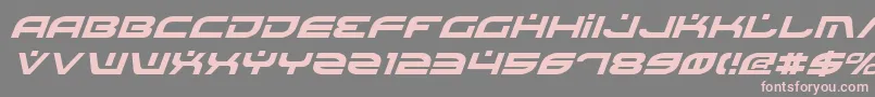 BattlefieldItalic Font – Pink Fonts on Gray Background