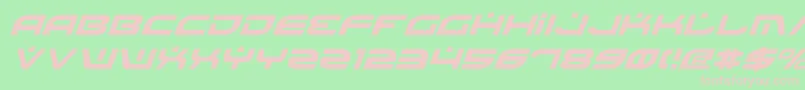 BattlefieldItalic Font – Pink Fonts on Green Background