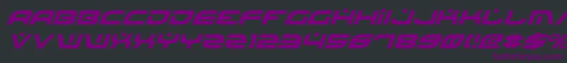 BattlefieldItalic Font – Purple Fonts on Black Background