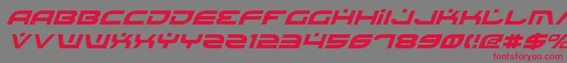 Police BattlefieldItalic – polices rouges sur fond gris