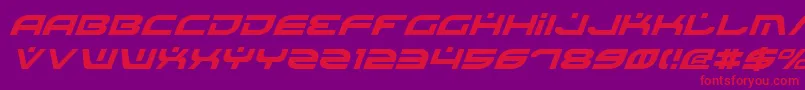 BattlefieldItalic Font – Red Fonts on Purple Background