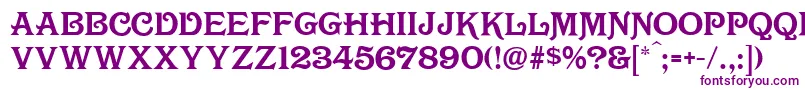 OlympiaDeco Font – Purple Fonts on White Background