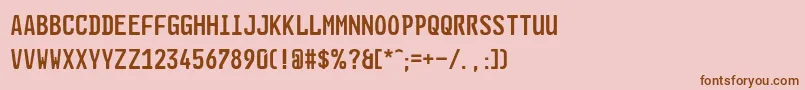 More about GlNummernschildEng Font GlNummernschildEng Font – Brown Fonts on Pink Background
