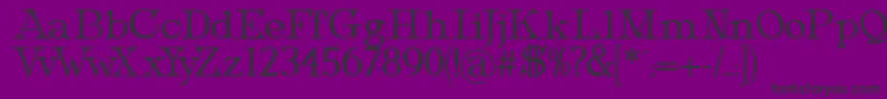 MetropolianText Font – Black Fonts on Purple Background