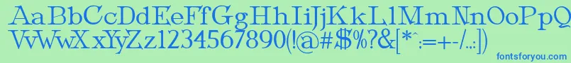 More about MetropolianText Font MetropolianText Font – Blue Fonts on Green Background