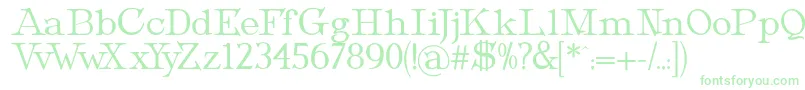 MetropolianText Font – Green Fonts on White Background