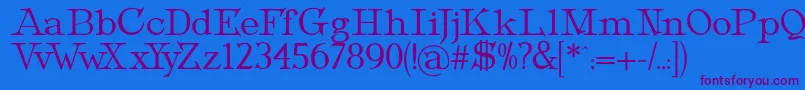 MetropolianText Font – Purple Fonts on Blue Background