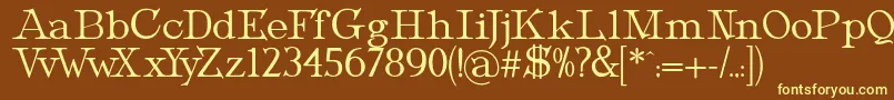 More about MetropolianText Font MetropolianText Font – Yellow Fonts on Brown Background
