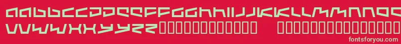 Augmented Font – Green Fonts on Red Background