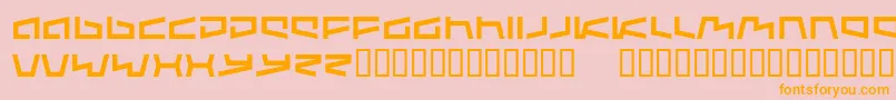 Augmented Font – Orange Fonts on Pink Background