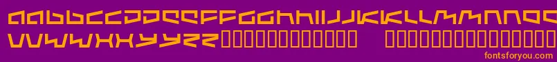 Augmented Font – Orange Fonts on Purple Background