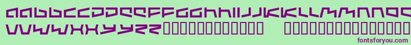 Augmented Font – Purple Fonts on Green Background