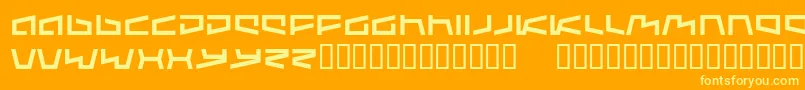 Augmented-fontti – keltaiset fontit oranssilla taustalla