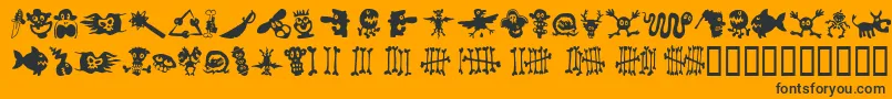 fuente SamsDingbatsNo.1 – Fuentes Negras Sobre Fondo Naranja