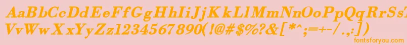 Orgreabi Font – Orange Fonts on Pink Background