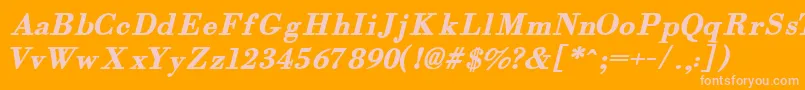 Подробнее о шрифте Orgreabi Шрифт Orgreabi – розовые шрифты на оранжевом фоне
