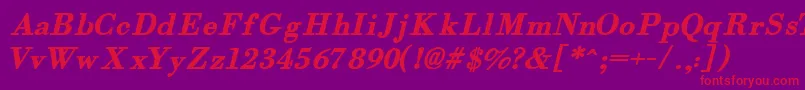 Orgreabi Font – Red Fonts on Purple Background