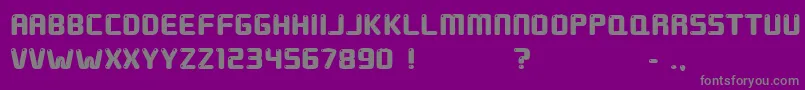 GroundRound Font – Gray Fonts on Purple Background