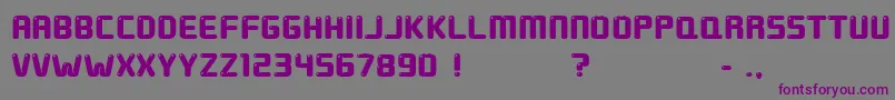 GroundRound Font – Purple Fonts on Gray Background