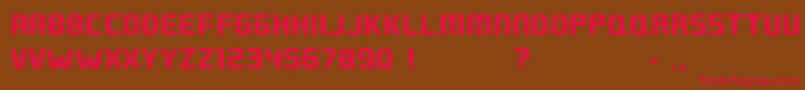 GroundRound Font – Red Fonts on Brown Background