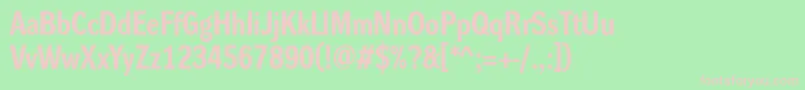 DynagroteskrmBold Font – Pink Fonts on Green Background