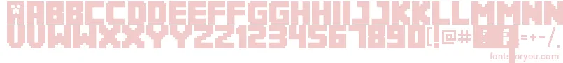 Minecrafter3Regular Font – Pink Fonts on White Background