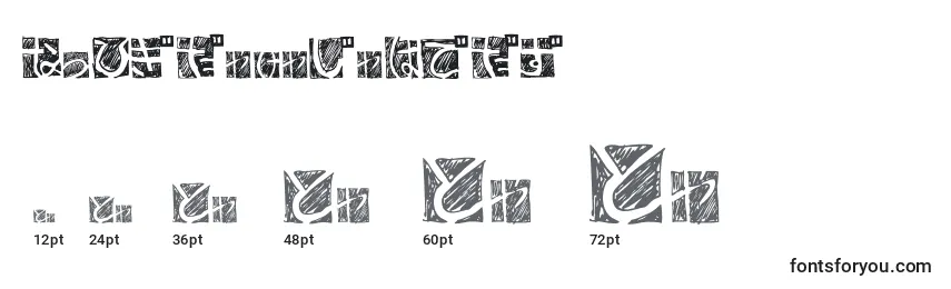 Размеры шрифта BdHiraganaKuro