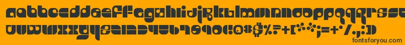 Freestyl Font – Black Fonts on Orange Background