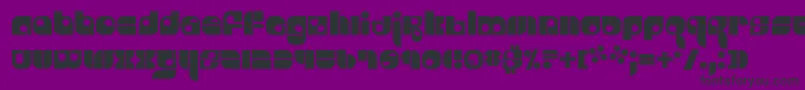 Freestyl-Schriftart – Schwarze Schriften auf violettem Hintergrund
