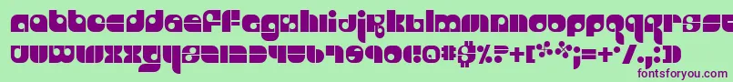 Freestyl Font – Purple Fonts on Green Background