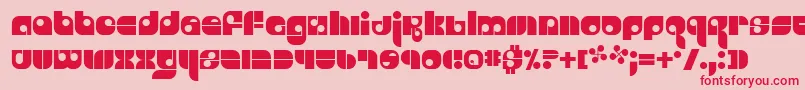 Freestyl Font – Red Fonts on Pink Background