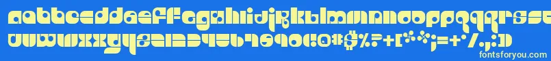 Freestyl Font – Yellow Fonts on Blue Background