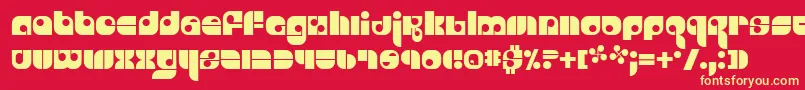 Freestyl Font – Yellow Fonts on Red Background