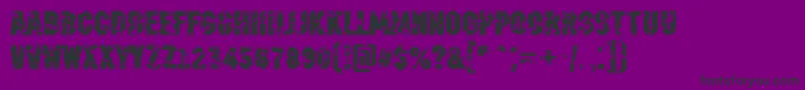 AMachinanovastardBold Font – Black Fonts on Purple Background