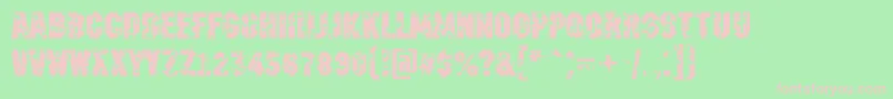 AMachinanovastardBold Font – Pink Fonts on Green Background