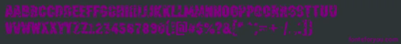 AMachinanovastardBold Font – Purple Fonts on Black Background