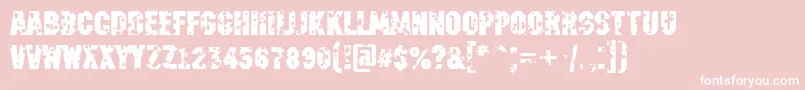 AMachinanovastardBold Font – White Fonts on Pink Background