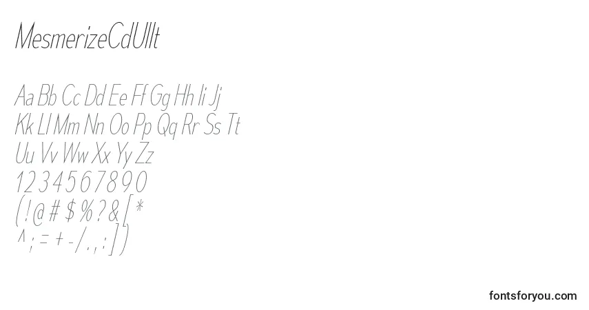 Czcionka MesmerizeCdUlIt – alfabet, cyfry, specjalne znaki