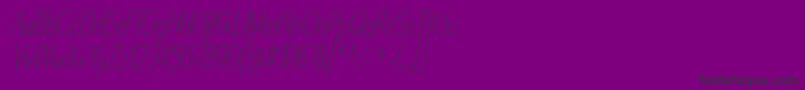 MesmerizeCdUlIt-Schriftart – Schwarze Schriften auf violettem Hintergrund