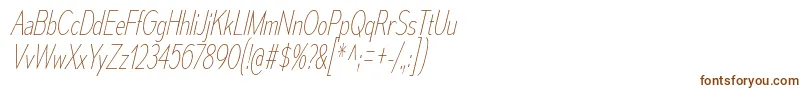 MesmerizeCdUlIt-fontti – ruskeat fontit valkoisella taustalla
