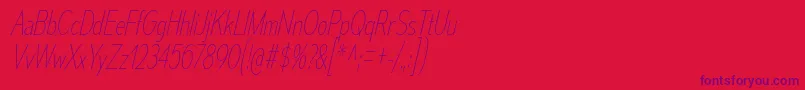 MesmerizeCdUlIt Font – Purple Fonts on Red Background